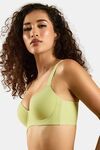 Soie Padded Regular Wired Full Coverage T-Shirt Bra - Shadow Lime — thumbnail 3